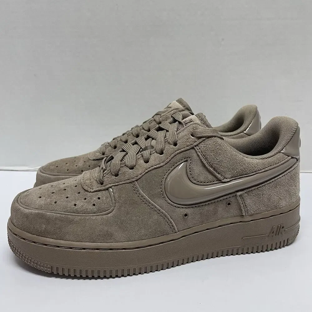 Nike Air Force 1 '07 Mink Brown Black HV4406 200 Size 8 Women Low Top Suede Shoe